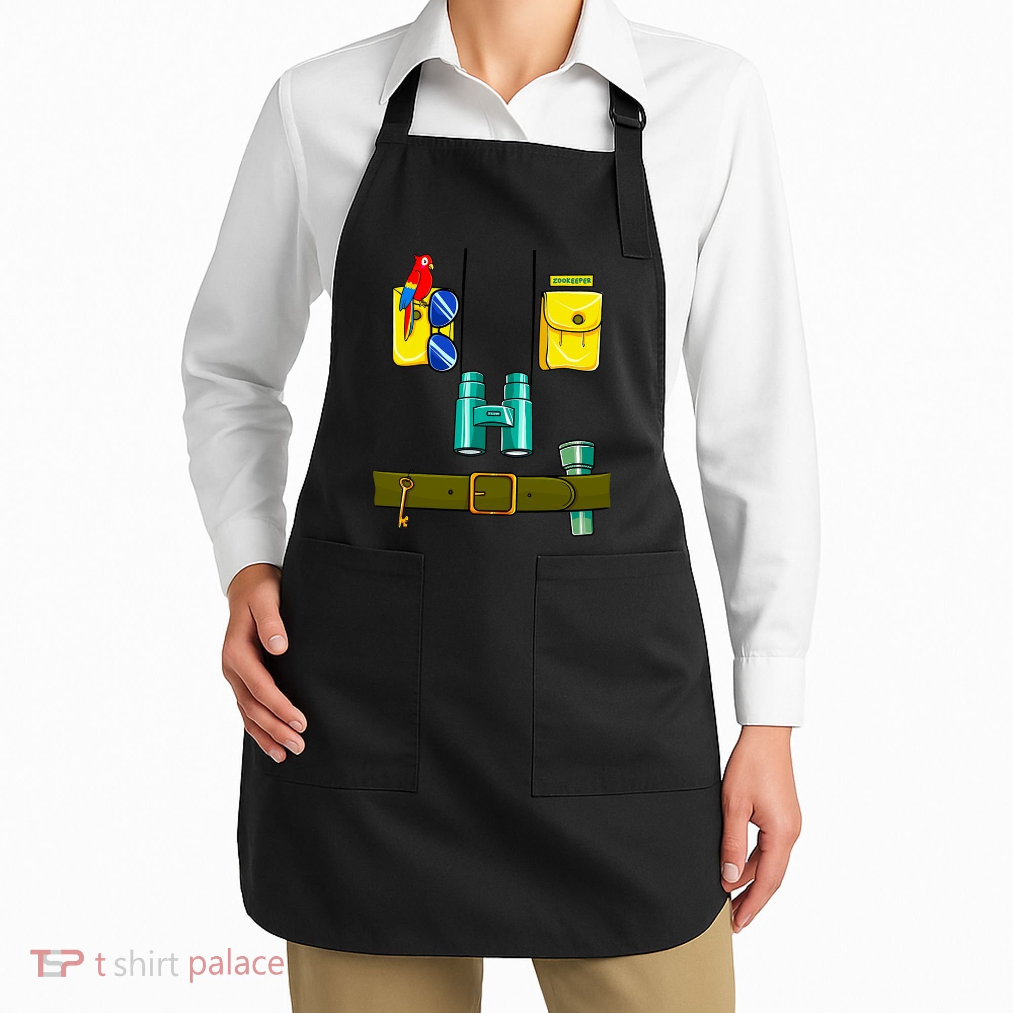 Zookeeper Costume Halloween DIY Jungle Safari Zoo Keeper Apron