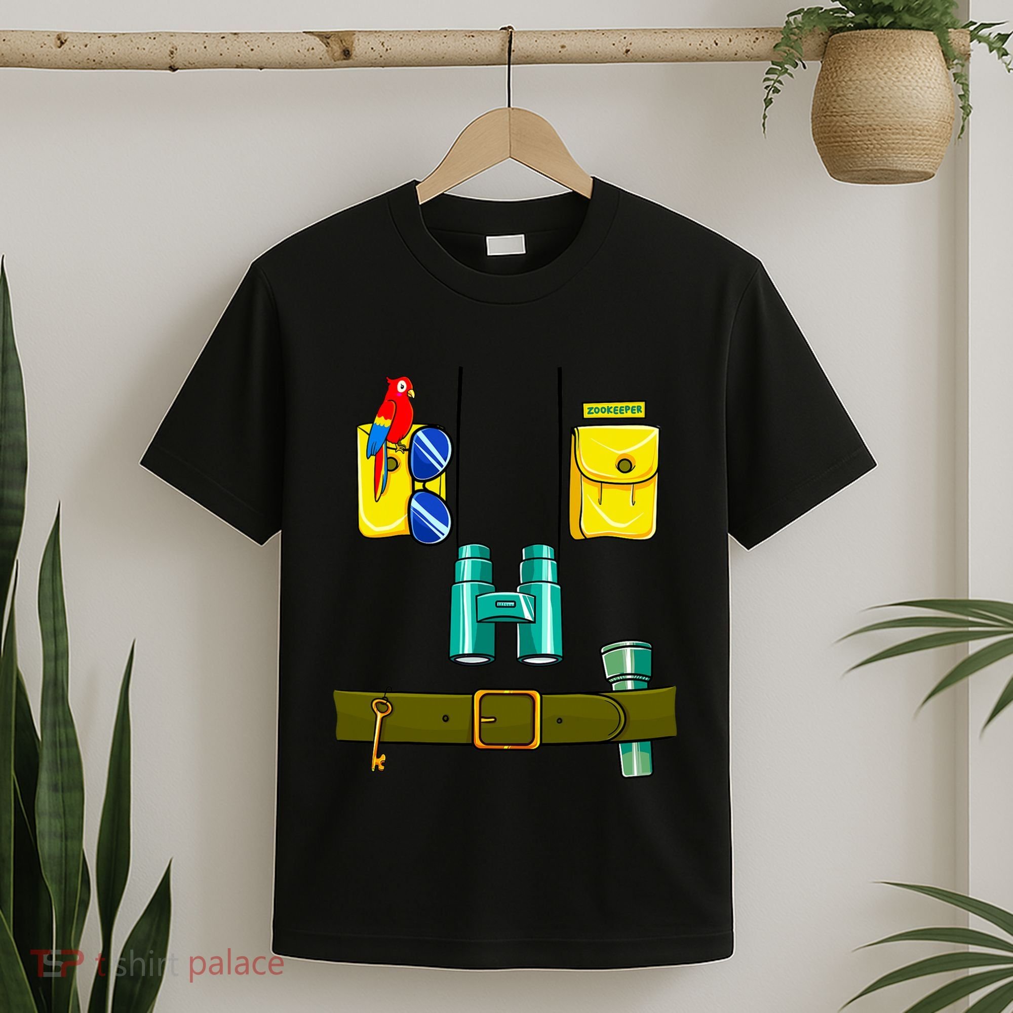 Zookeeper Costume Halloween DIY Jungle Safari Zoo Keeper T-Shirt