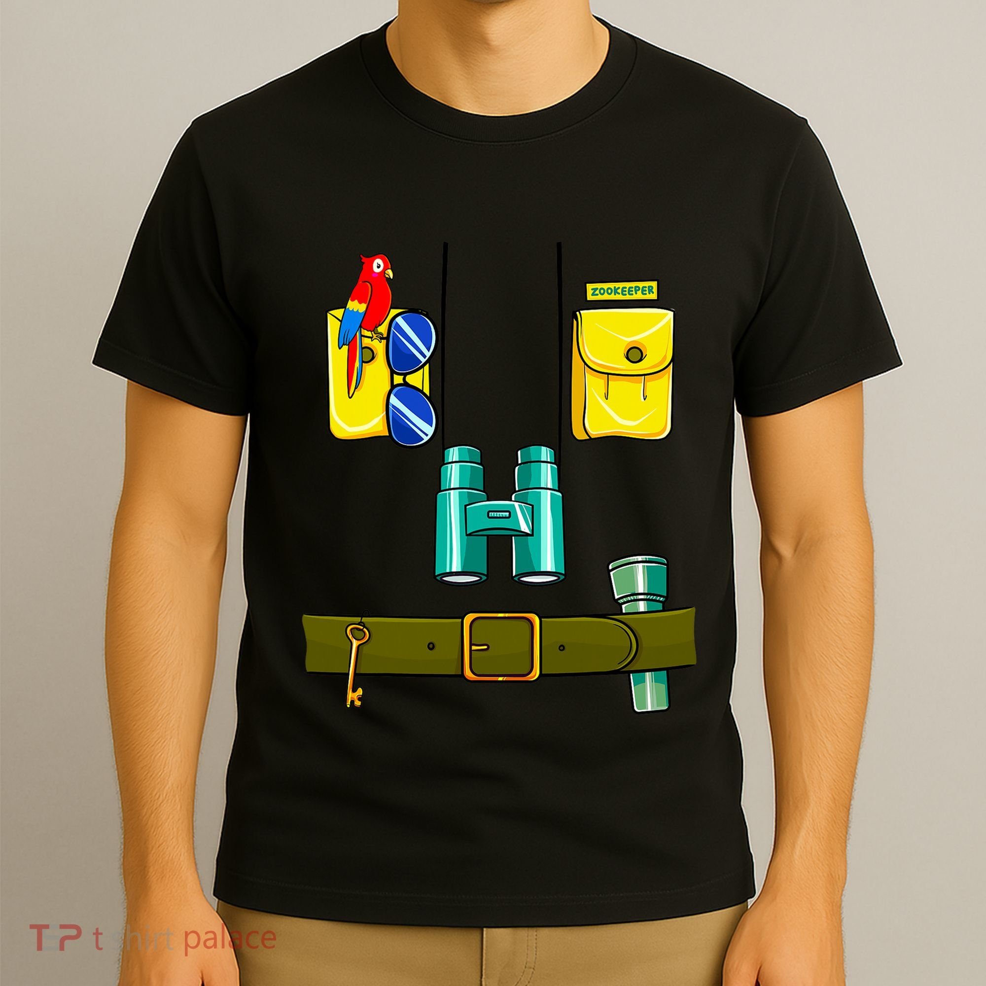 Zookeeper Costume Halloween DIY Jungle Safari Zoo Keeper T-Shirt
