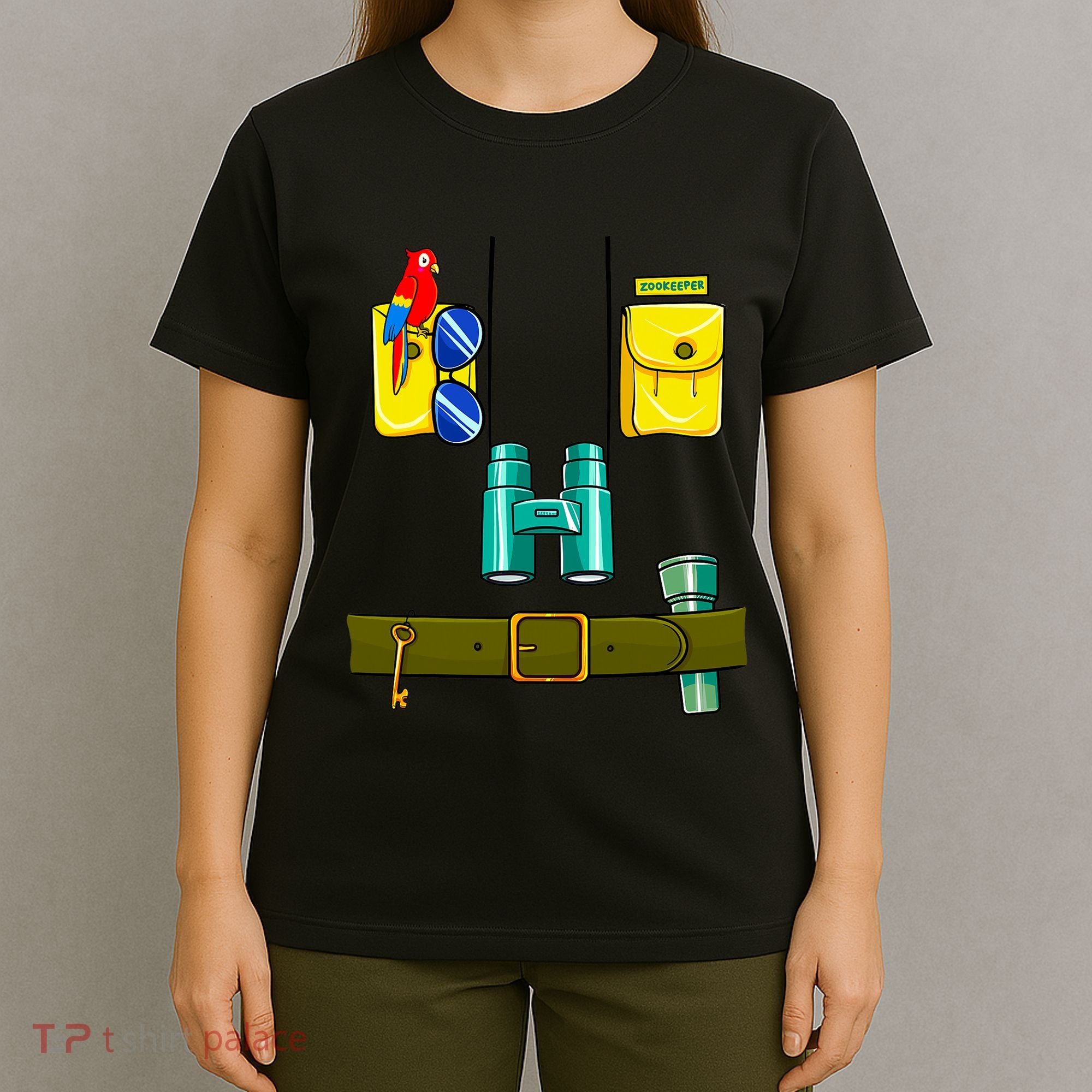 Zookeeper Costume Halloween DIY Jungle Safari Zoo Keeper T-Shirt