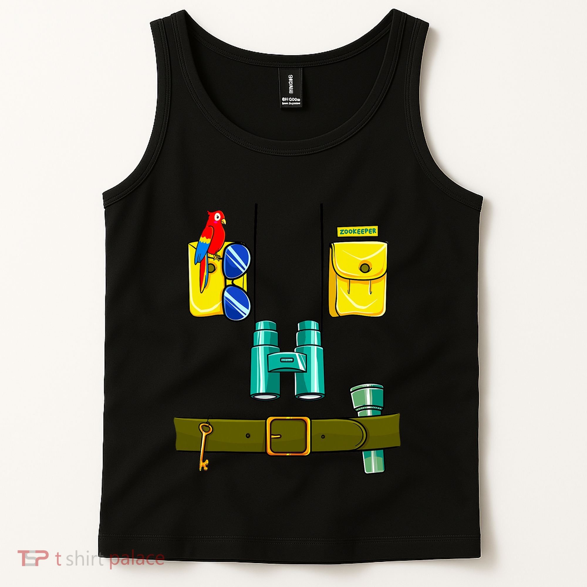 Zookeeper Costume Halloween DIY Jungle Safari Zoo Keeper Tank Top