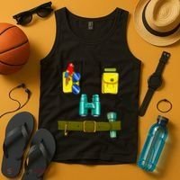 Zookeeper Costume Halloween DIY Jungle Safari Zoo Keeper Tank Top thumb 4