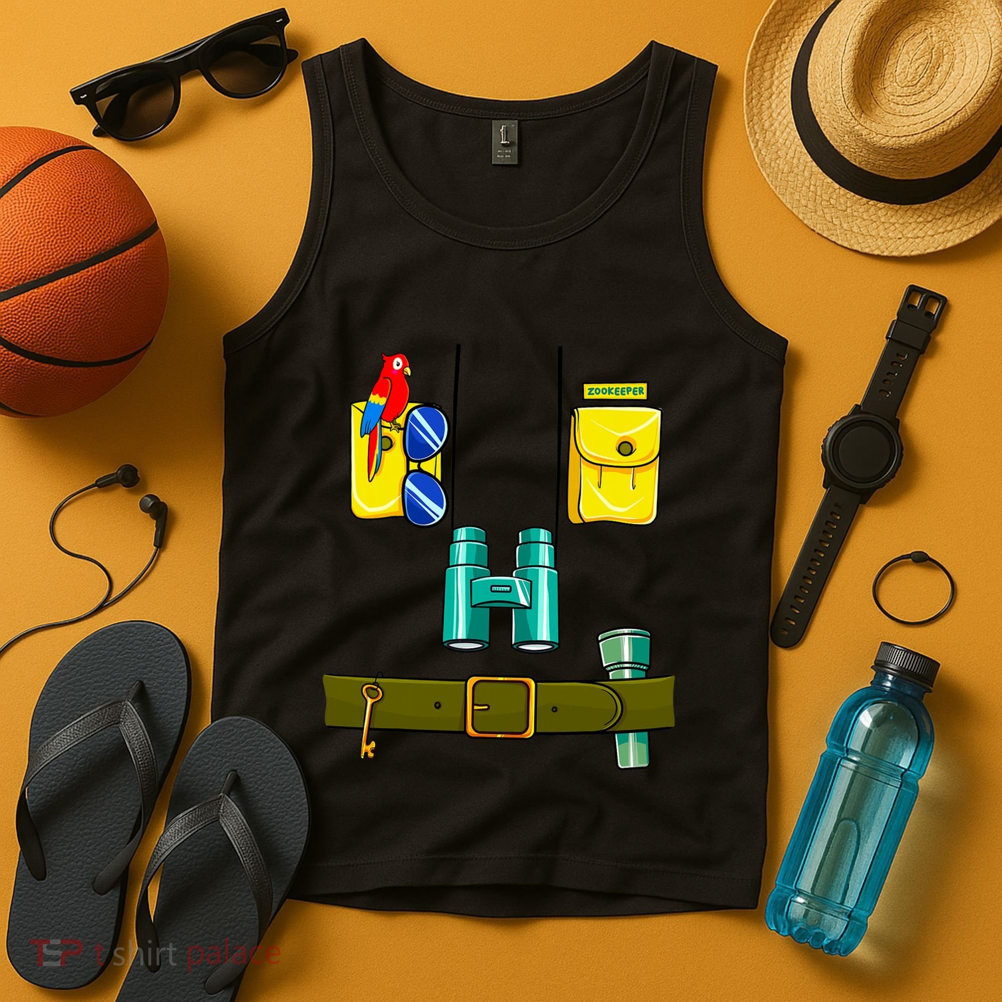 Zookeeper Costume Halloween DIY Jungle Safari Zoo Keeper Tank Top