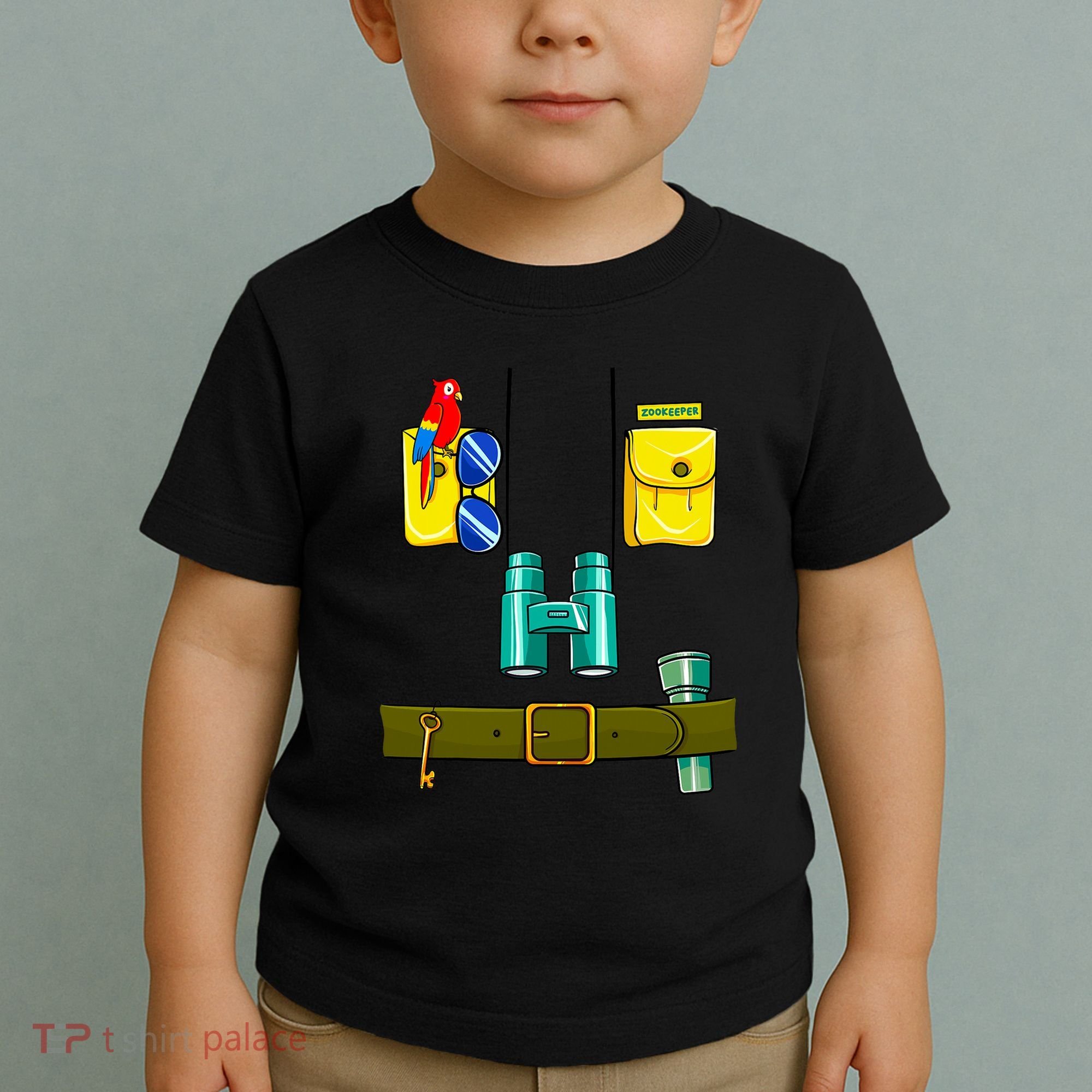 Zookeeper Costume Halloween DIY Jungle Safari Zoo Keeper Toddler T-Shirt