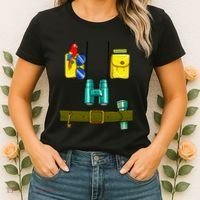 Zookeeper Costume Halloween DIY Jungle Safari Zoo Keeper Women's T-Shirt thumb 2