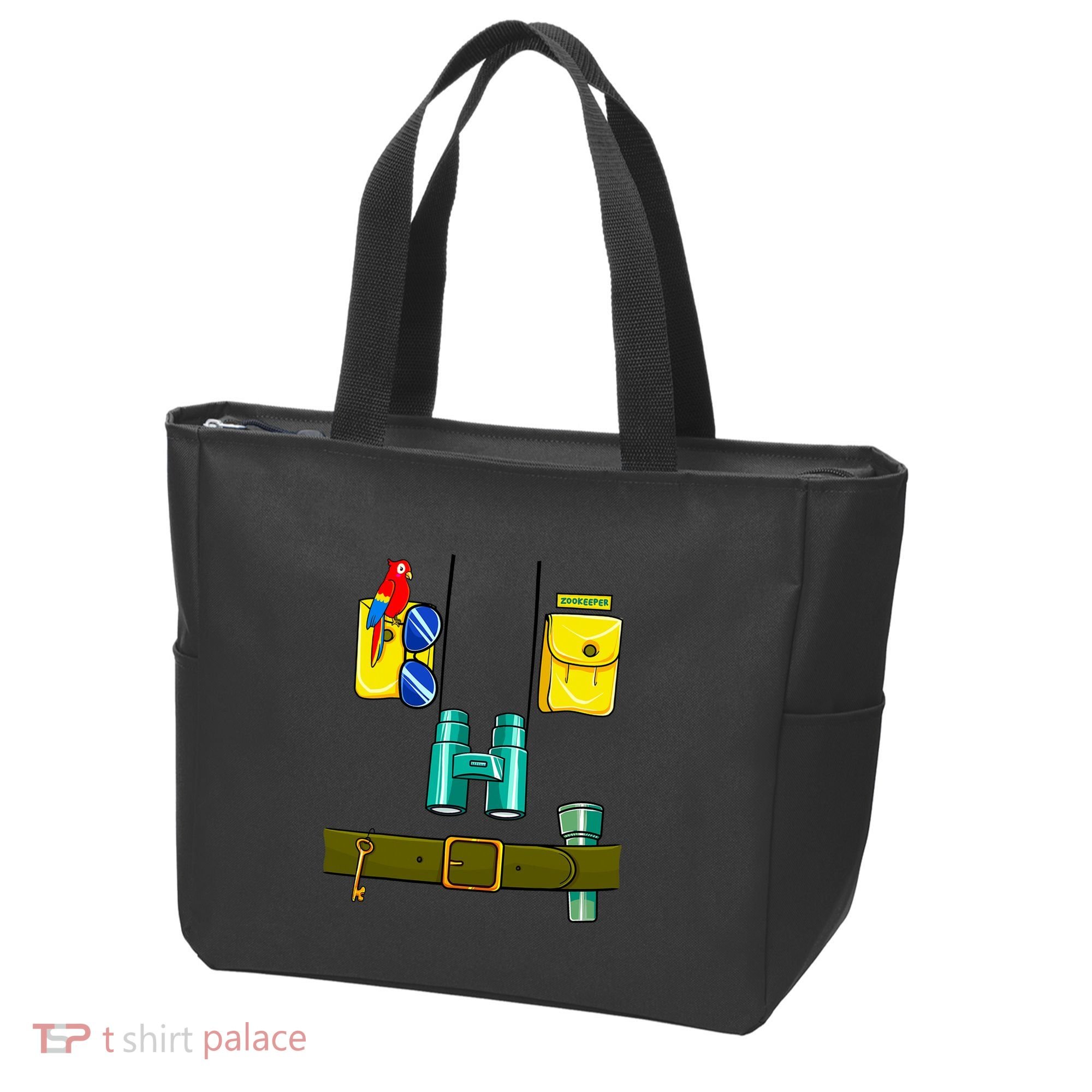 Zookeeper Costume Halloween DIY Jungle Safari Zoo Keeper Tote Bag
