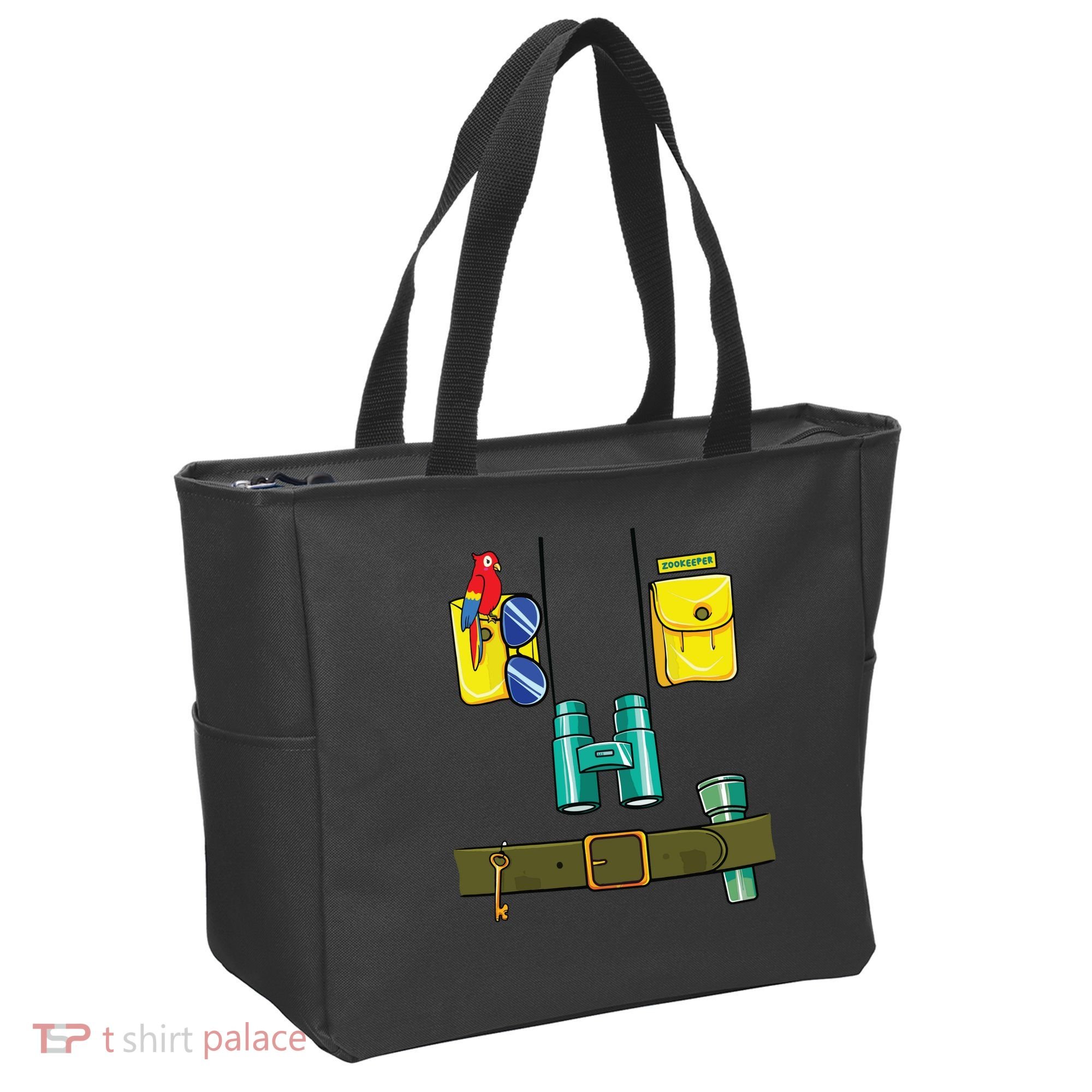 Zookeeper Costume Halloween DIY Jungle Safari Zoo Keeper Tote Bag