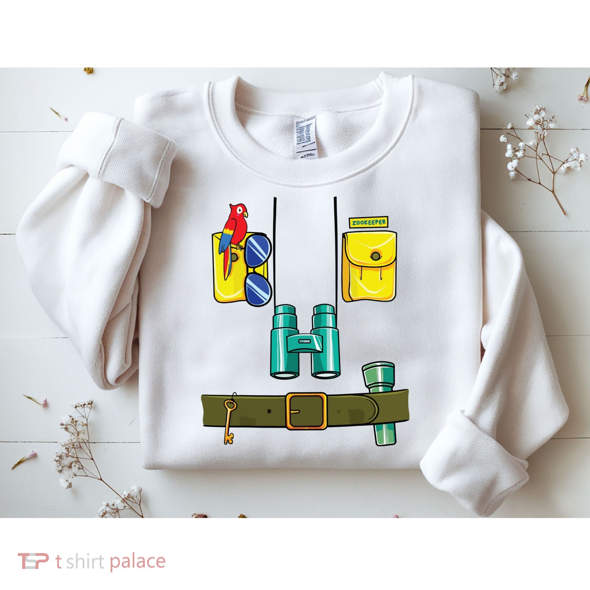 Zookeeper Costume Halloween DIY Jungle Safari Zoo Keeper Sweatshirt
