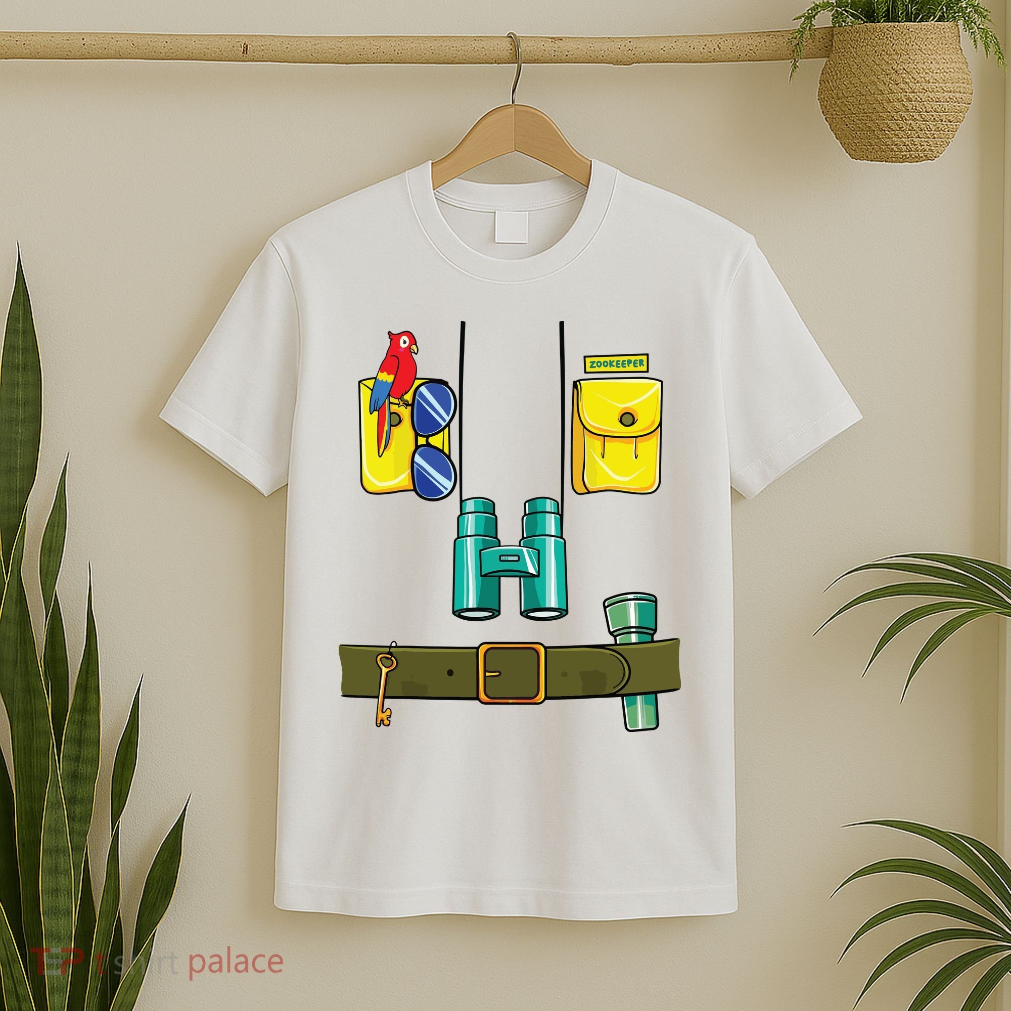 Zookeeper Costume Halloween DIY Jungle Safari Zoo Keeper T-Shirt