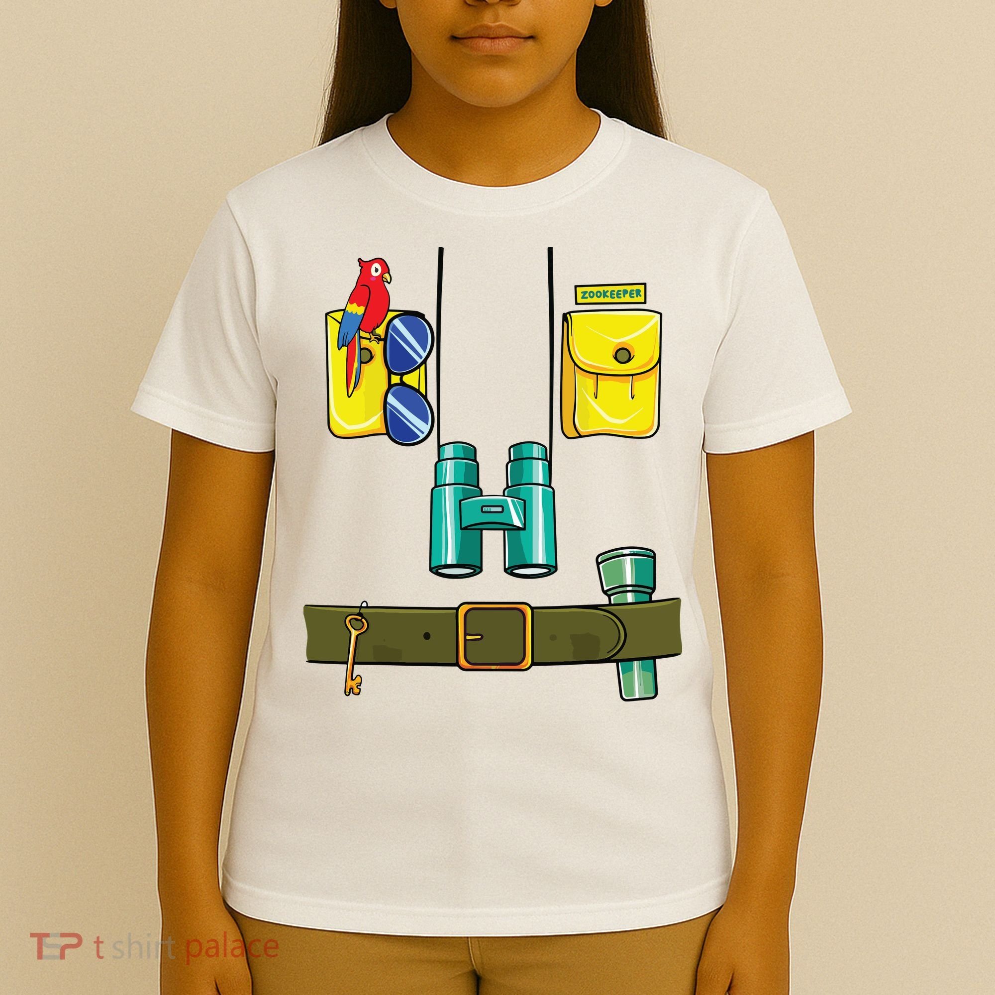 Zookeeper Costume Halloween DIY Jungle Safari Zoo Keeper T-Shirt