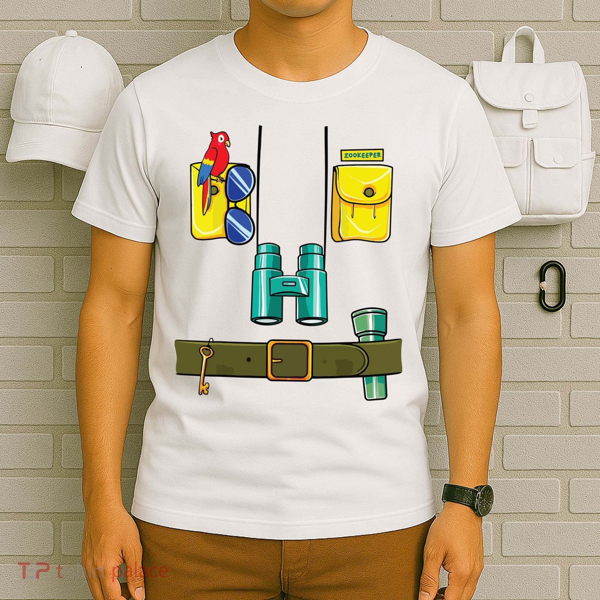 Zookeeper Costume Halloween DIY Jungle Safari Zoo Keeper T-Shirt