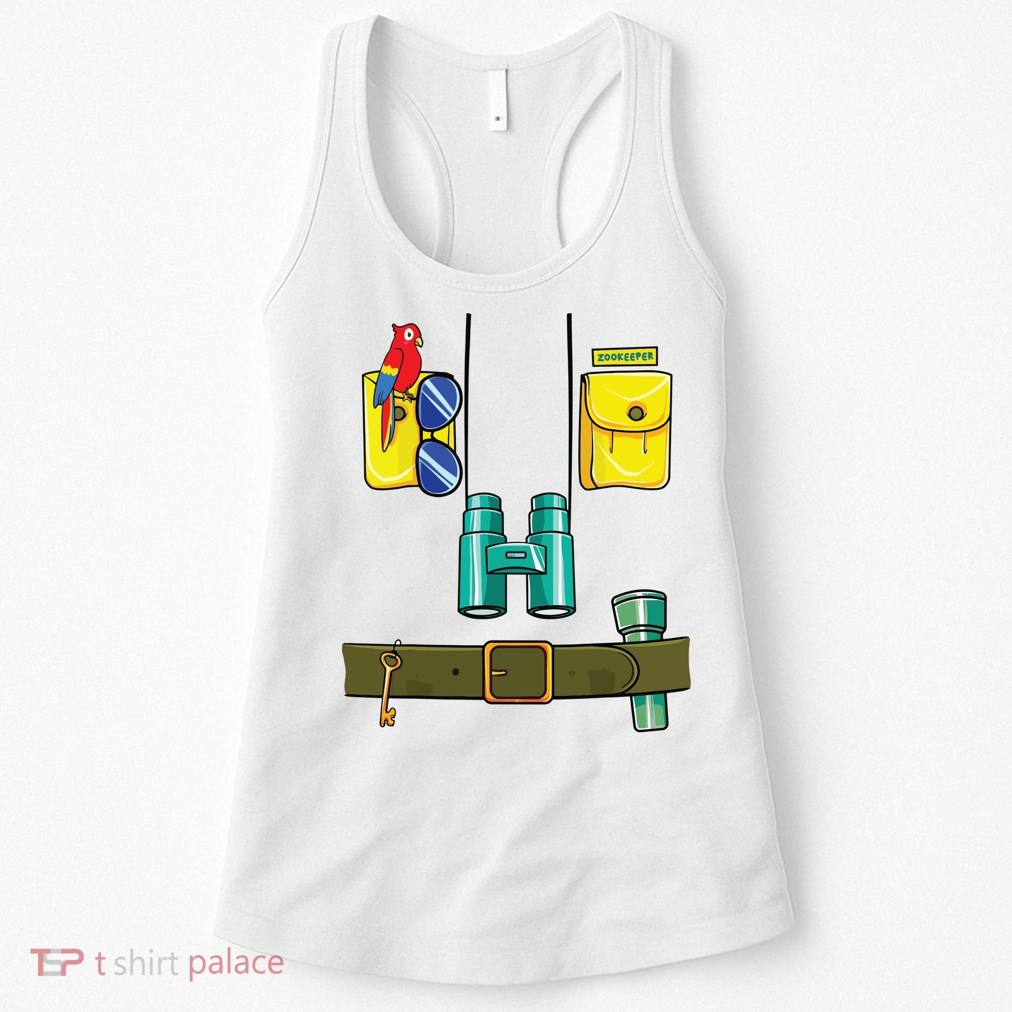 Zookeeper Costume Halloween DIY Jungle Safari Zoo Keeper Women's Tank Top