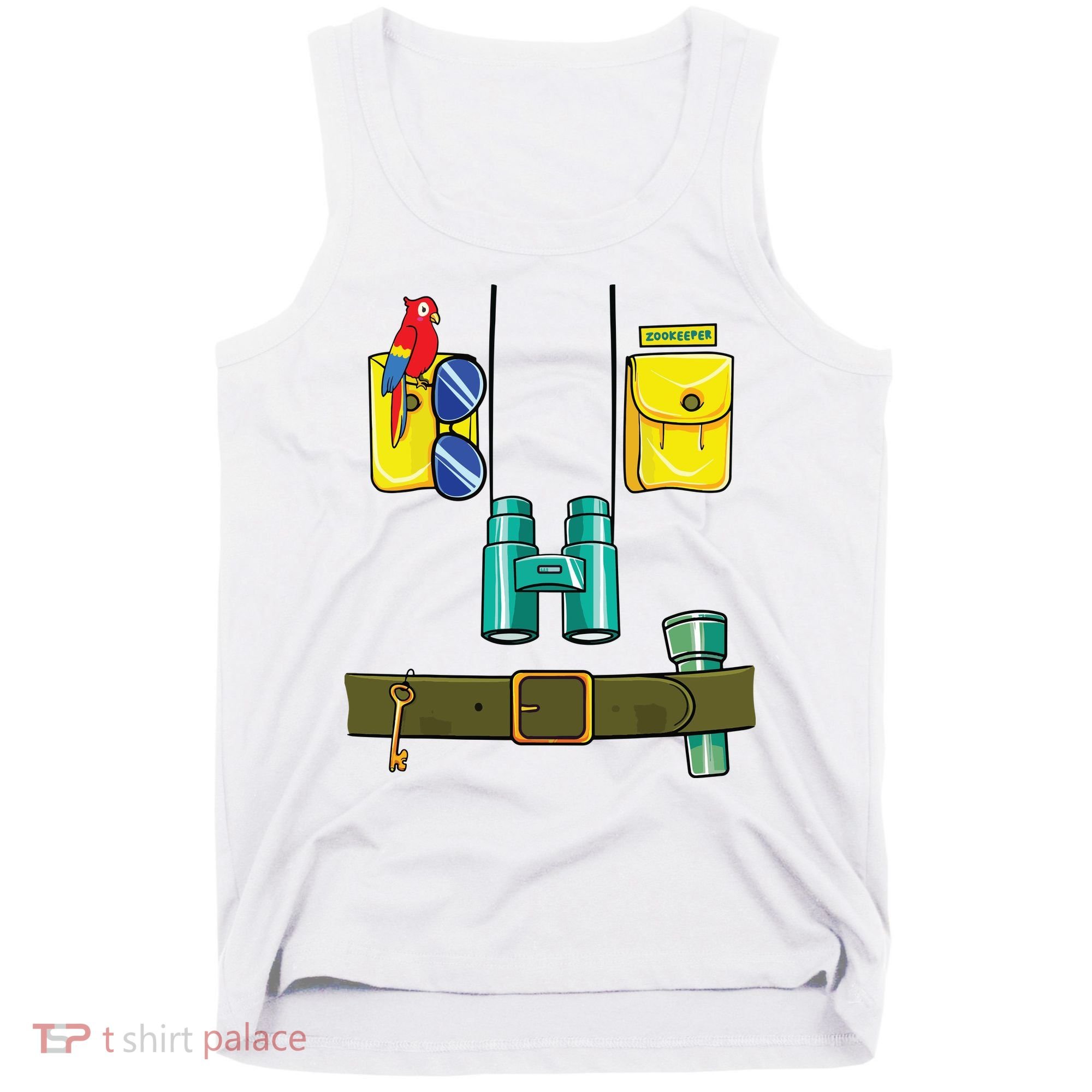 Zookeeper Costume Halloween DIY Jungle Safari Zoo Keeper Tank Top
