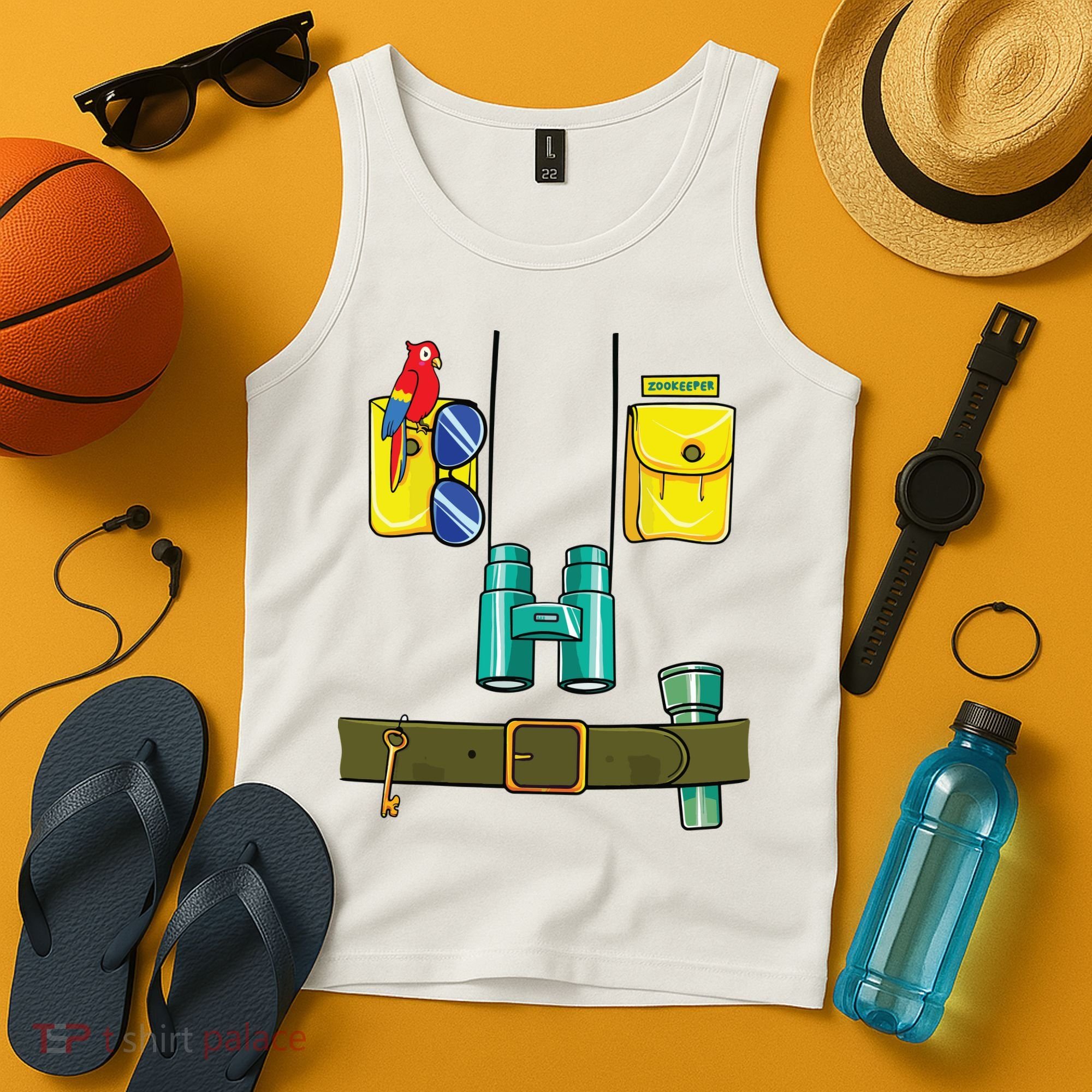 Zookeeper Costume Halloween DIY Jungle Safari Zoo Keeper Tank Top