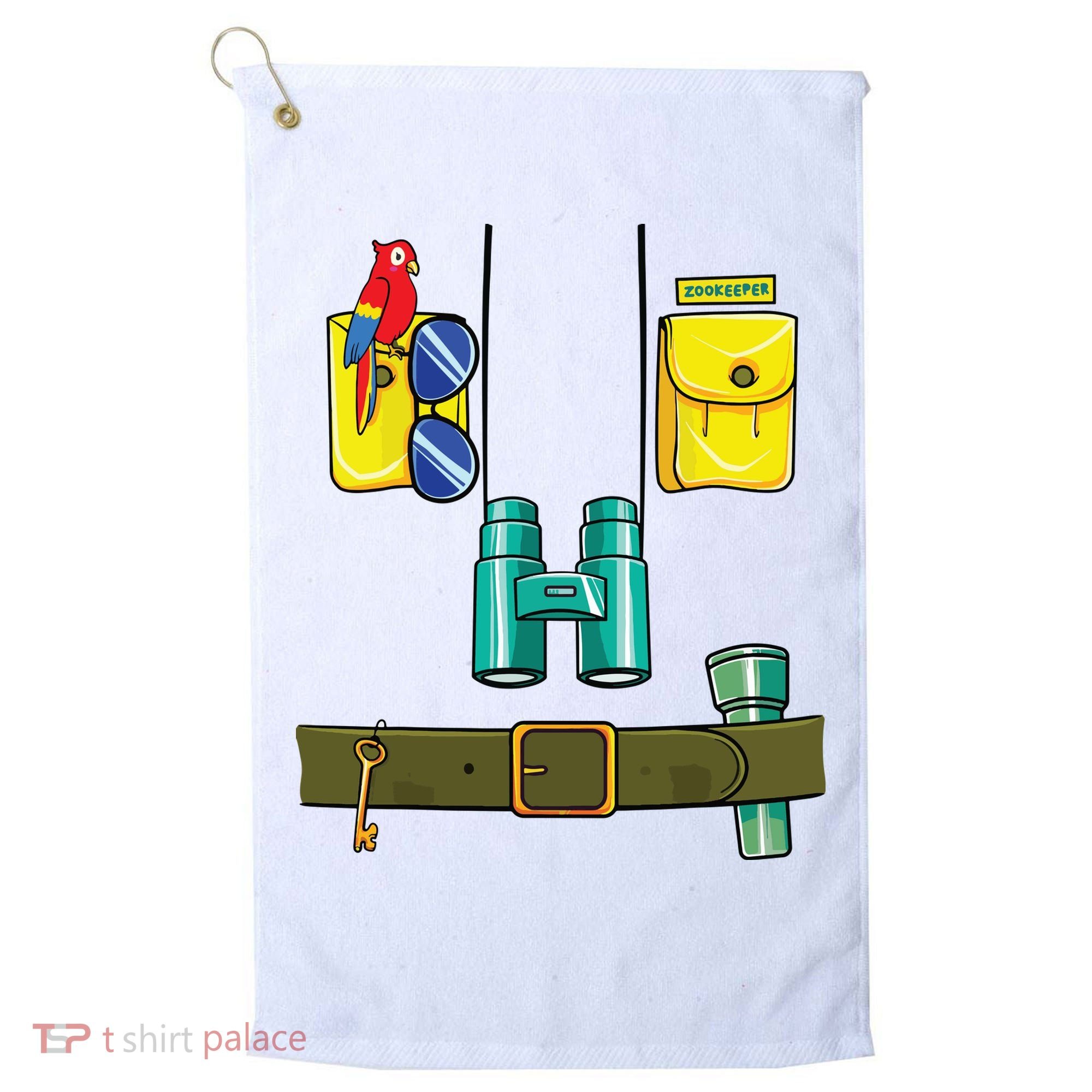Zookeeper Costume Halloween DIY Jungle Safari Zoo Keeper Golf Towel