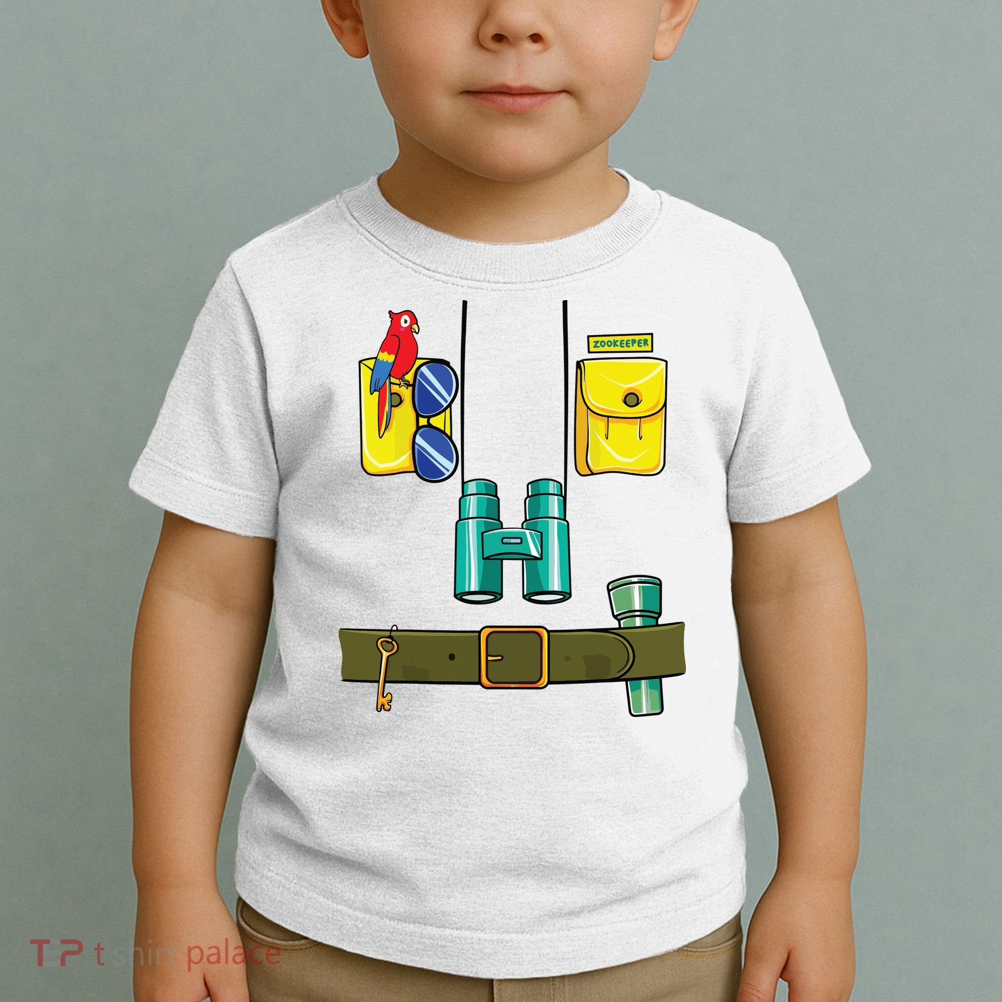 Zookeeper Costume Halloween DIY Jungle Safari Zoo Keeper Toddler T-Shirt
