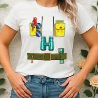 Zookeeper Costume Halloween DIY Jungle Safari Zoo Keeper Women's T-Shirt thumb 2