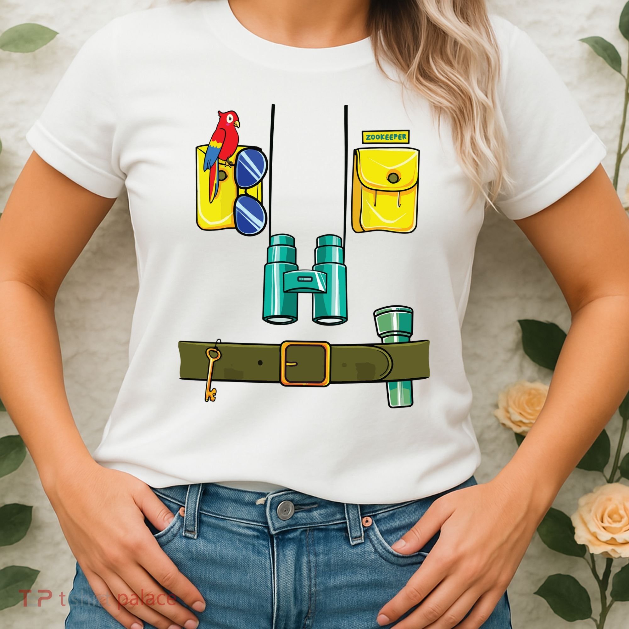 Zookeeper Costume Halloween DIY Jungle Safari Zoo Keeper Women's T-Shirt
