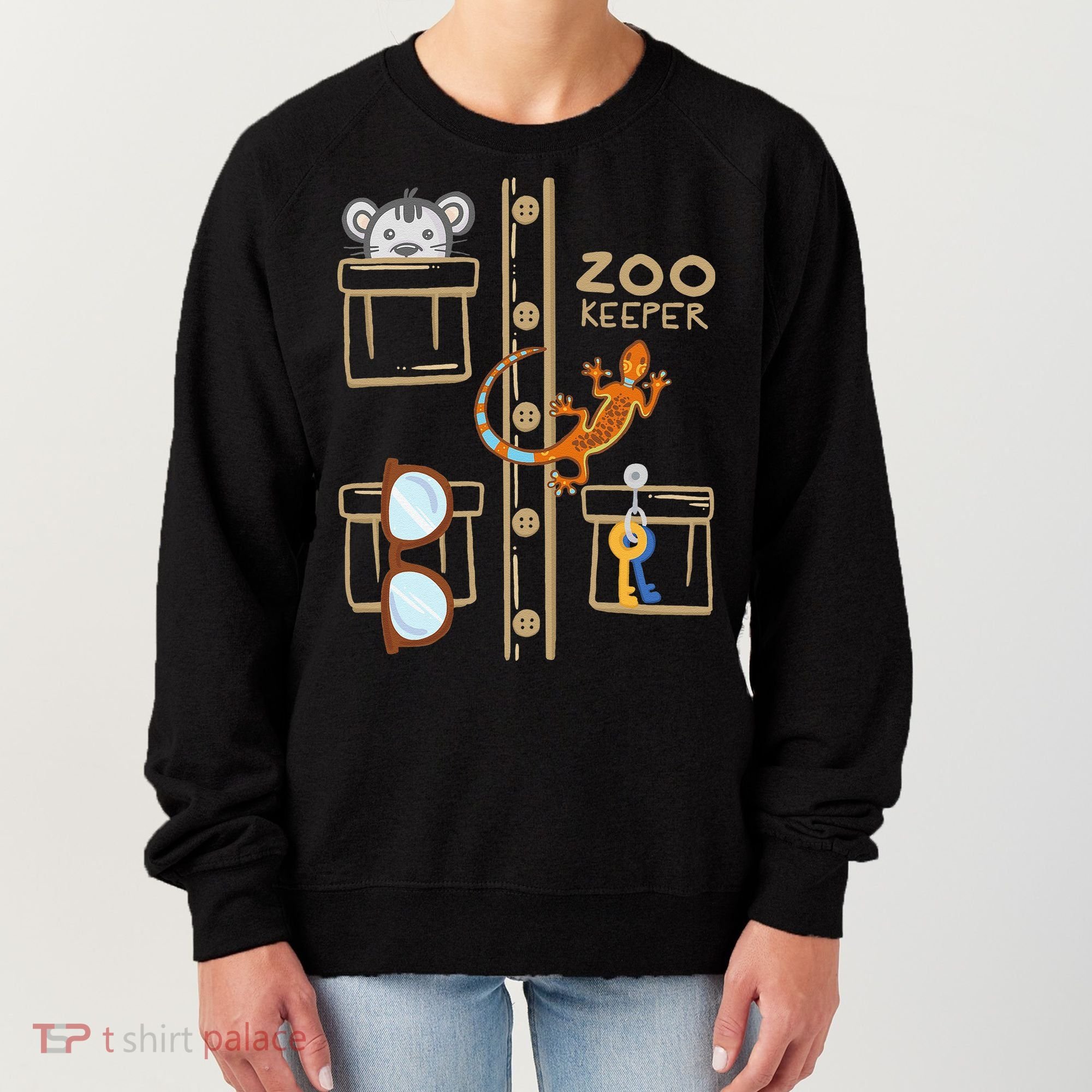 Zookeeper Costume Halloween Jungle Explorer Women's Sweatshirt