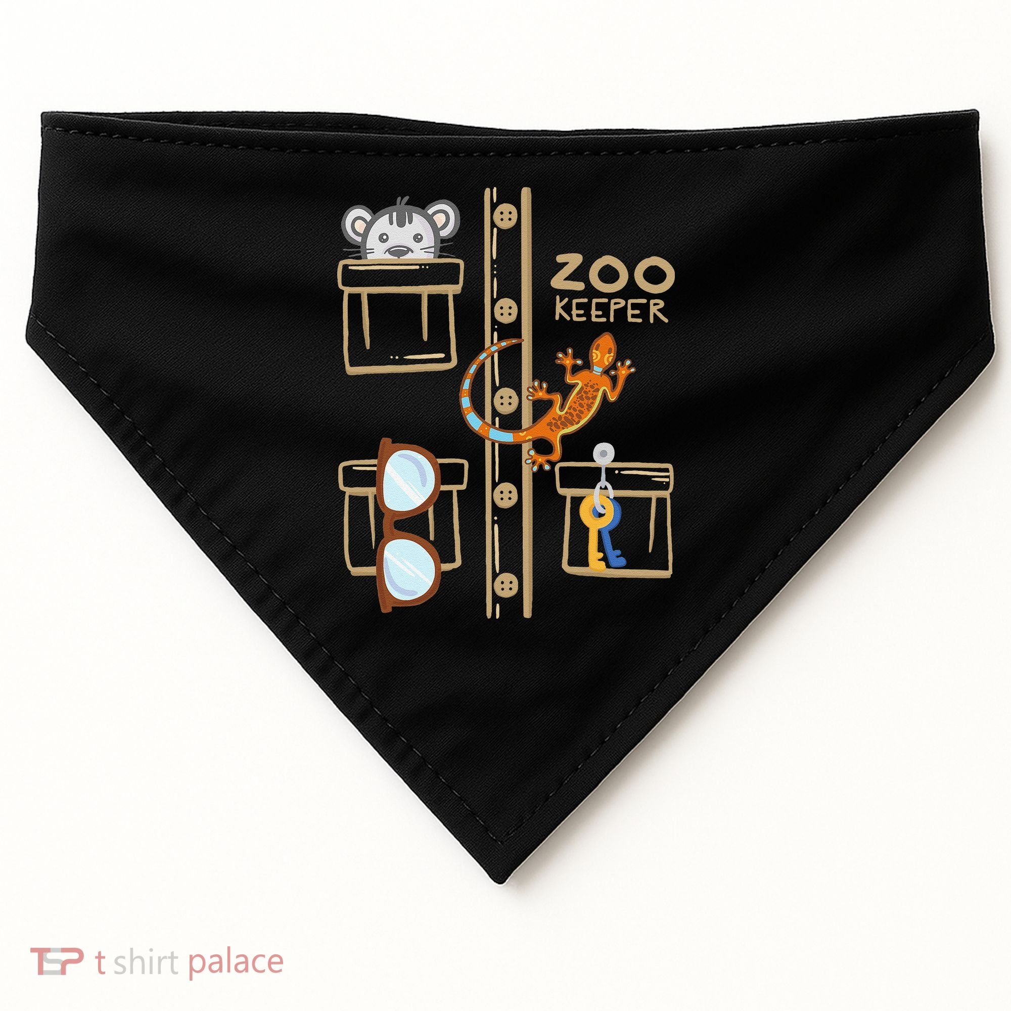 Zookeeper Costume Halloween Jungle Explorer USA-Made Doggie Bandana