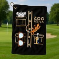 Zookeeper Costume Halloween Jungle Explorer Golf Towel thumb 1