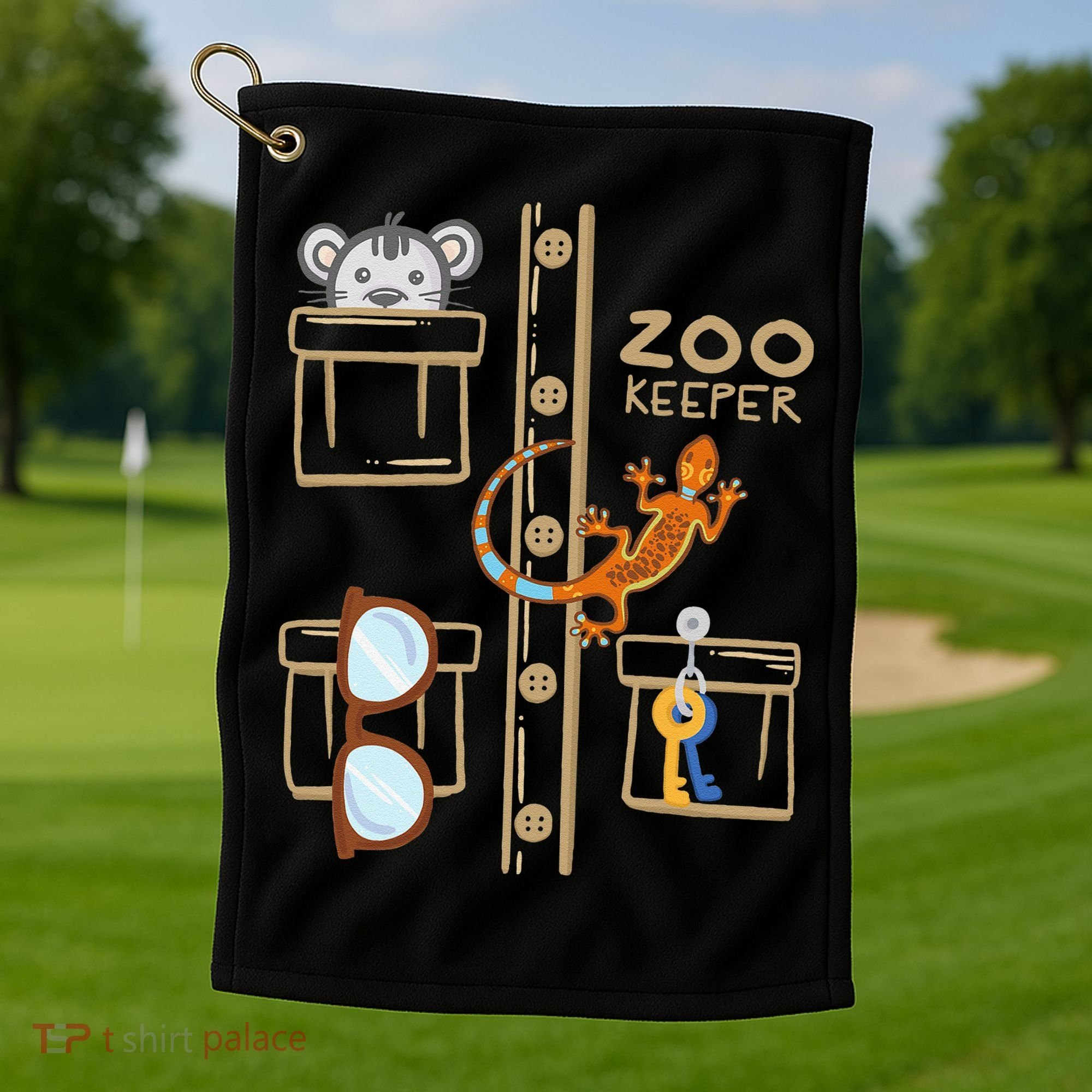 Zookeeper Costume Halloween Jungle Explorer Golf Towel