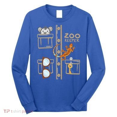 Zookeeper Costume Halloween Jungle Explorer Long Sleeve Shirt