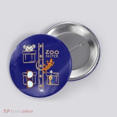Zookeeper Costume Halloween Jungle Explorer Button