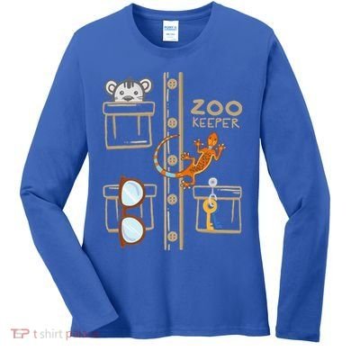 Zookeeper Costume Halloween Jungle Explorer Women's Long Sleeve Shirt