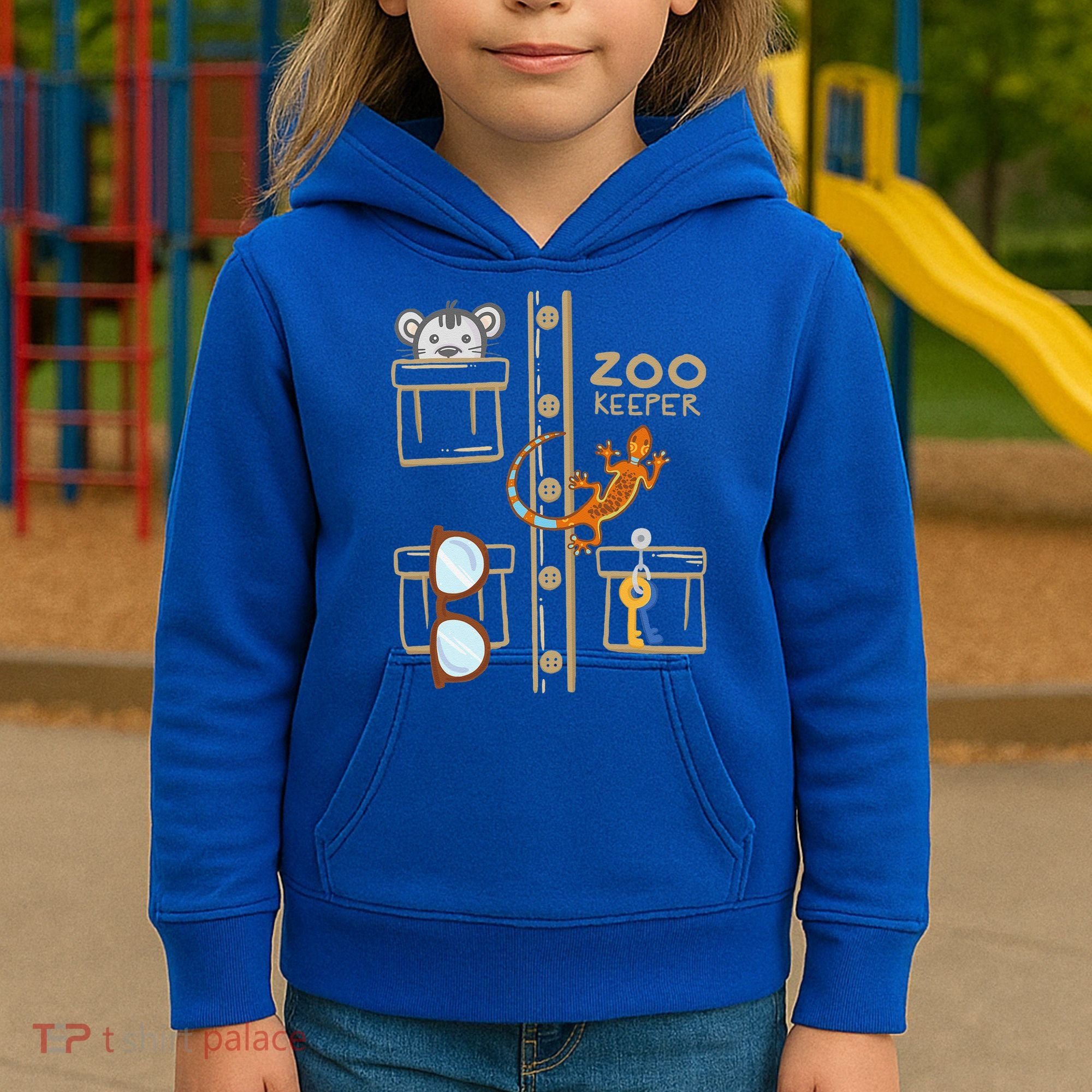 Zookeeper Costume Halloween Jungle Explorer Kids Hoodie