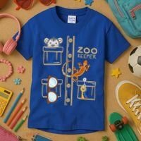 Zookeeper Costume Halloween Jungle Explorer Kids T-Shirt thumb 3