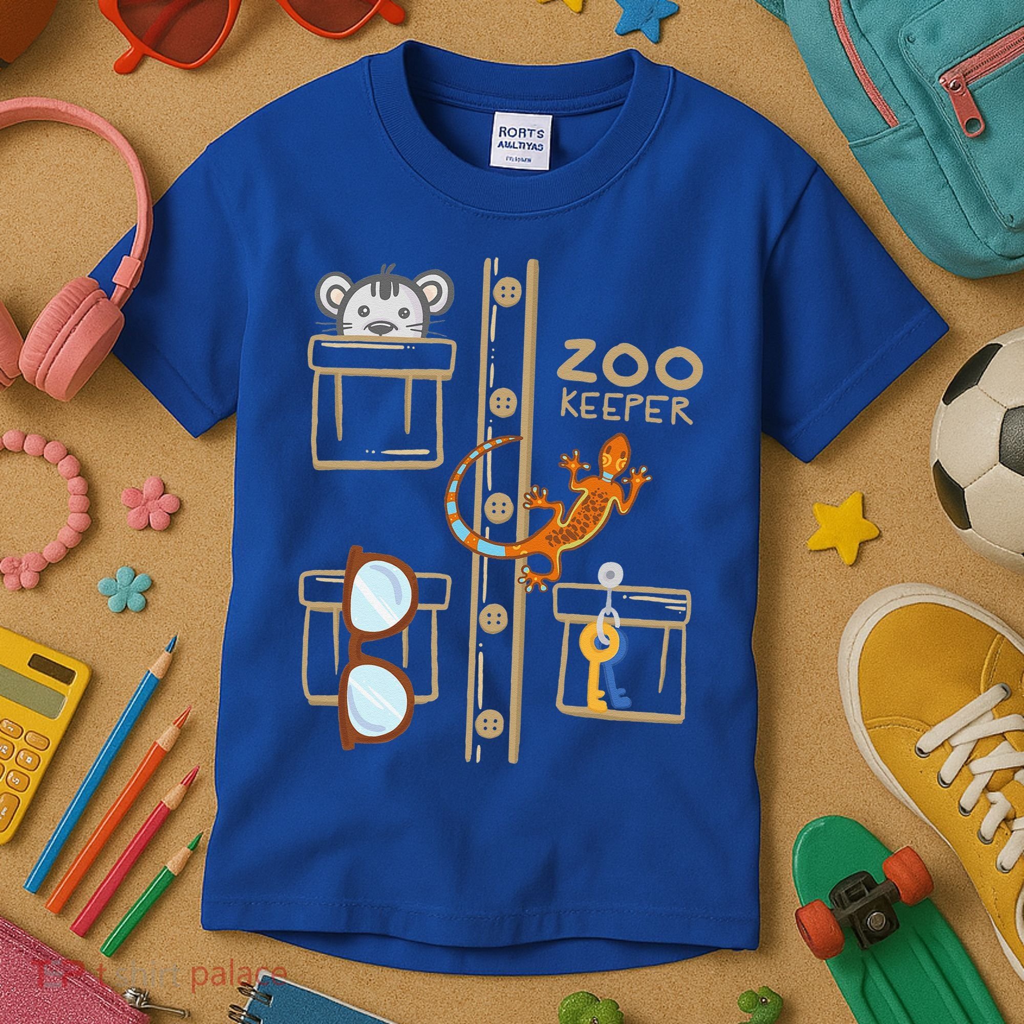 Zookeeper Costume Halloween Jungle Explorer Kids T-Shirt