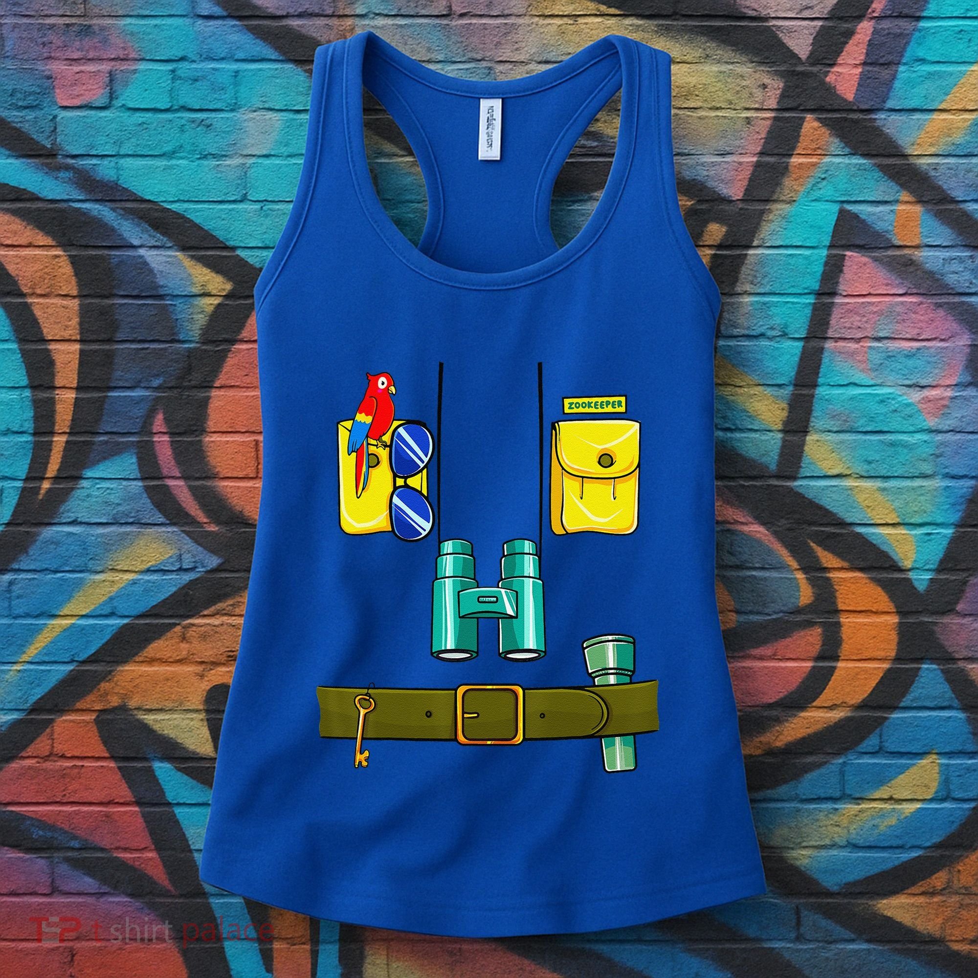 Zookeeper Costume Halloween DIY Jungle Safari Zoo Keeper Women's Tank Top