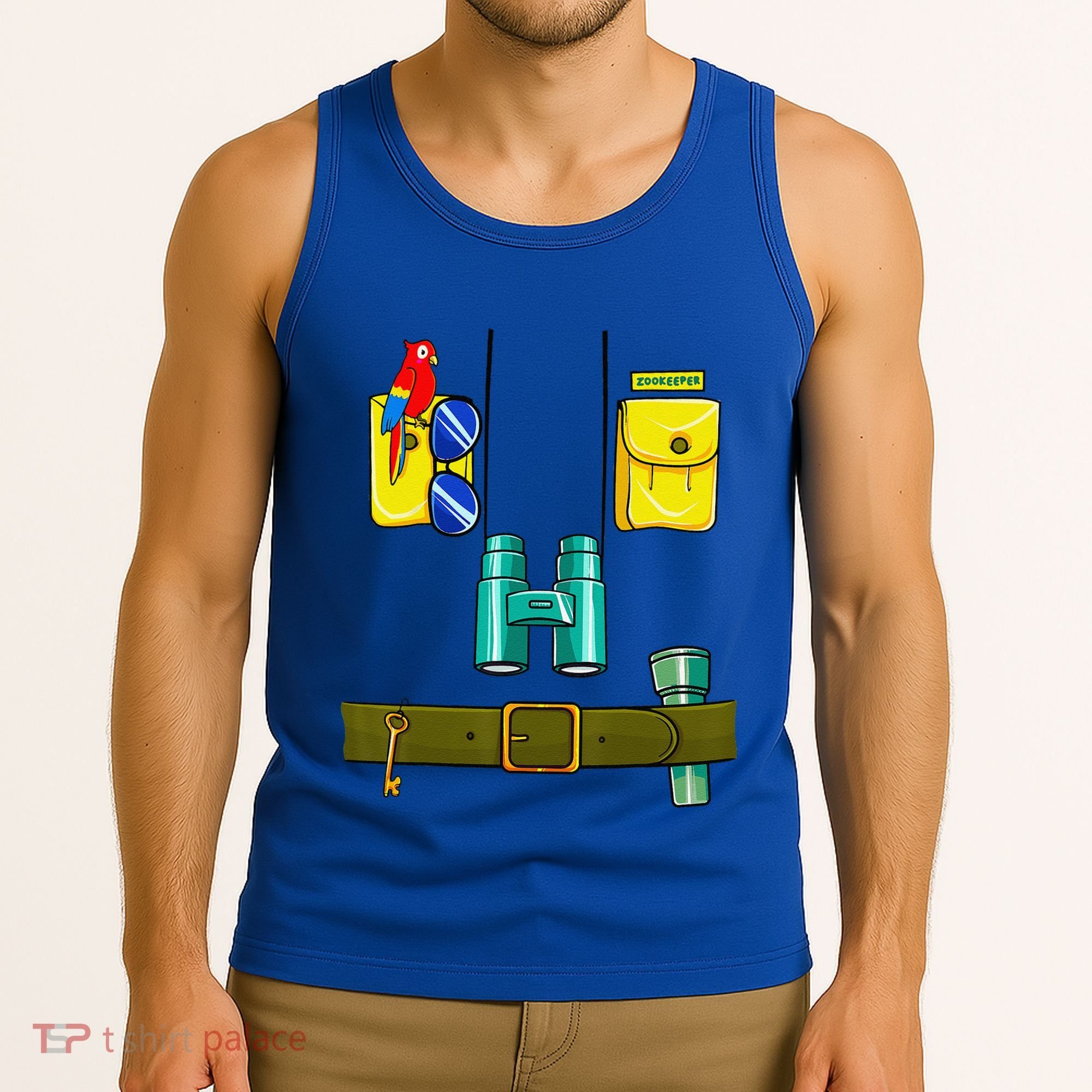 Zookeeper Costume Halloween DIY Jungle Safari Zoo Keeper Tank Top