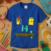 Zookeeper Costume Halloween DIY Jungle Safari Zoo Keeper Kids T-Shirt thumb 3