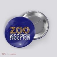 Zookeeper Costume Halloween Wildlife Zoo Keeper Gift Button thumb 0