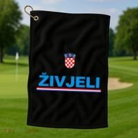 Zivjeli! Cheers In Croatian Golf Towel thumb 1