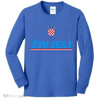 Zivjeli! Cheers In Croatian Kids Long Sleeve Shirt
