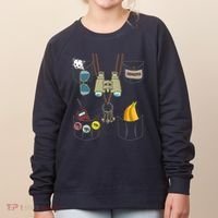Zookeeper Costume Imitation Halloween Jungle Safari Explorer Women's Sweatshirt thumb 0