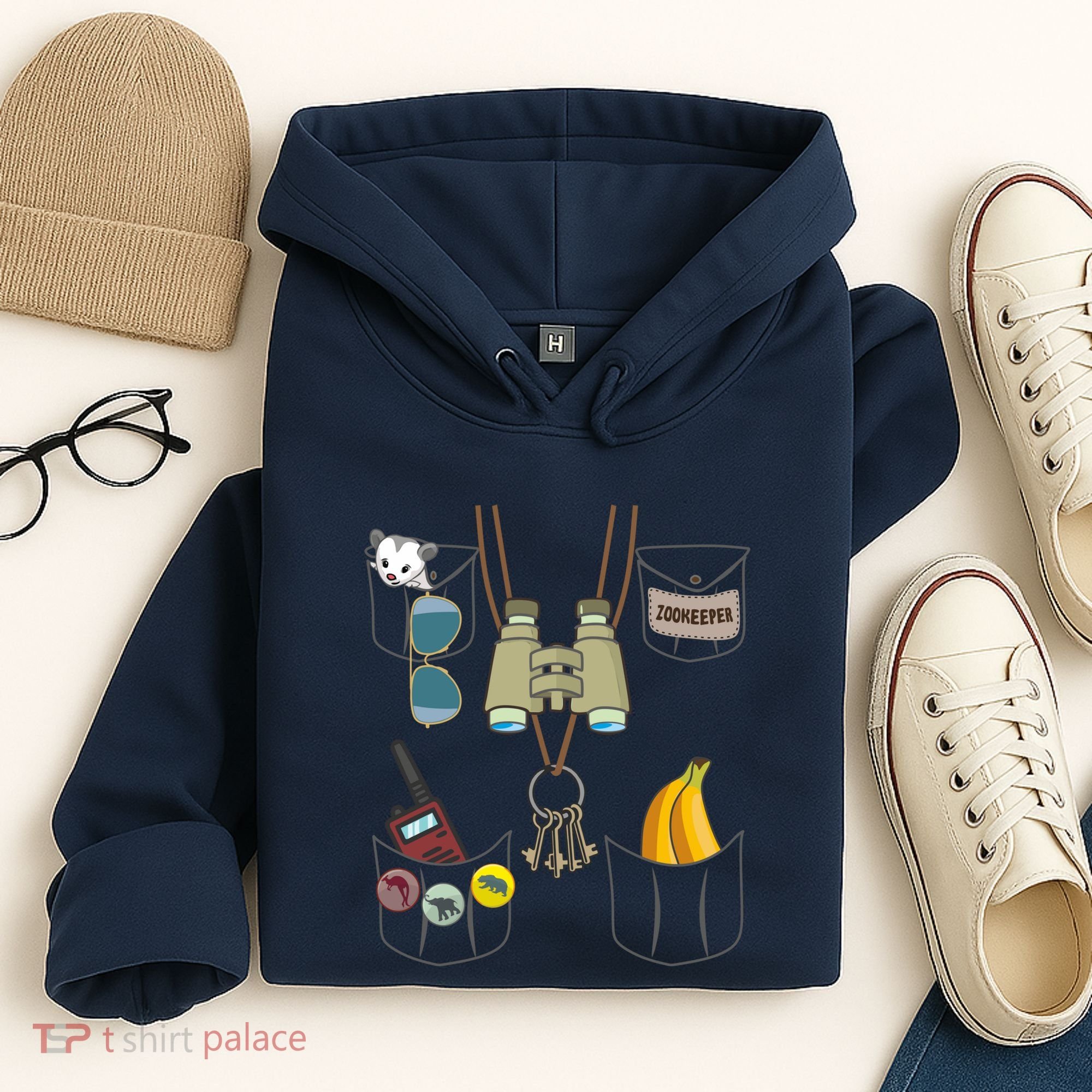 Zookeeper Costume Imitation Halloween Jungle Safari Explorer Hoodie