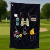 Zookeeper Costume Imitation Halloween Jungle Safari Explorer Golf Towel thumb 1