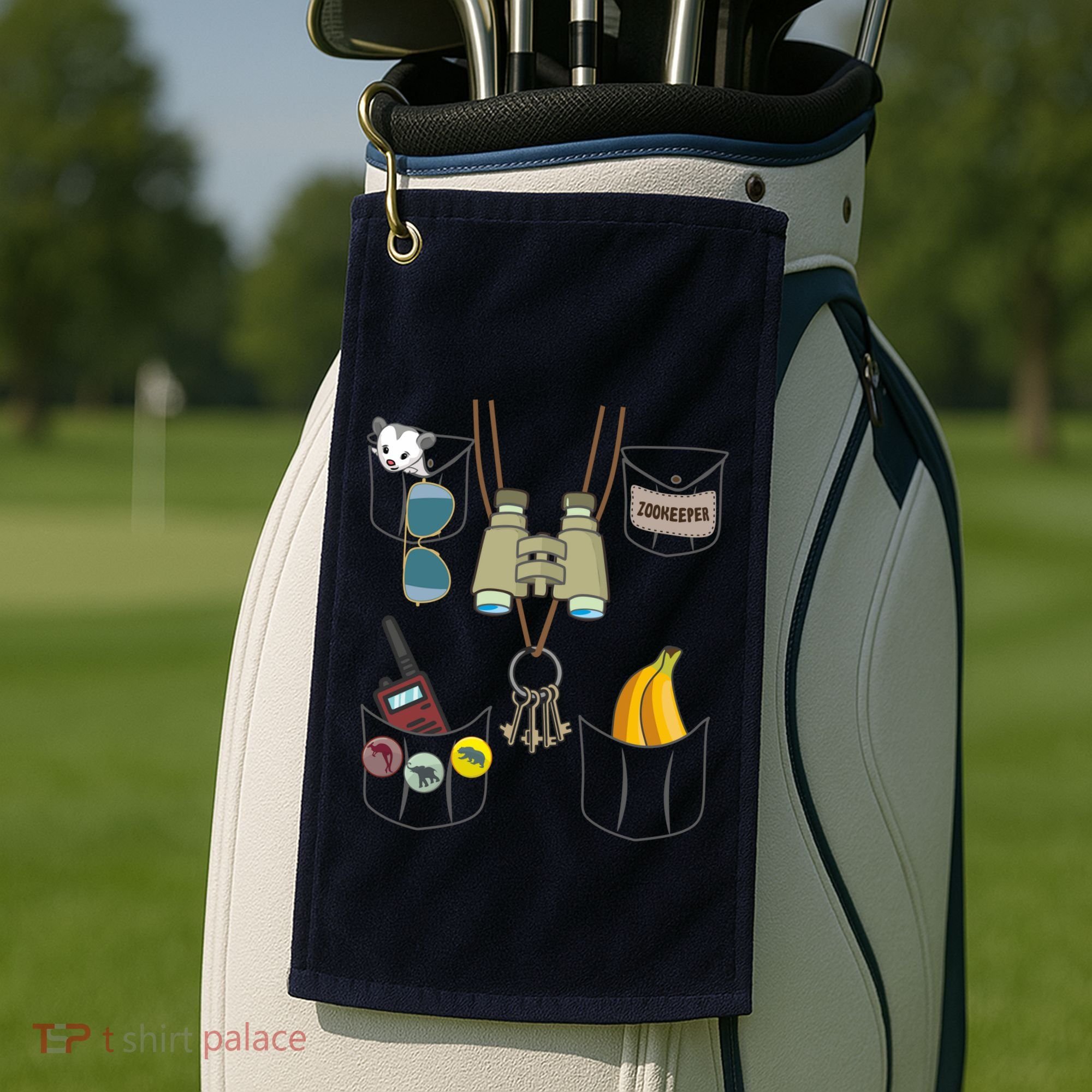 Zookeeper Costume Imitation Halloween Jungle Safari Explorer Golf Towel