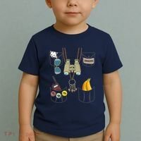 Zookeeper Costume Imitation Halloween Jungle Safari Explorer Toddler T-Shirt thumb 2