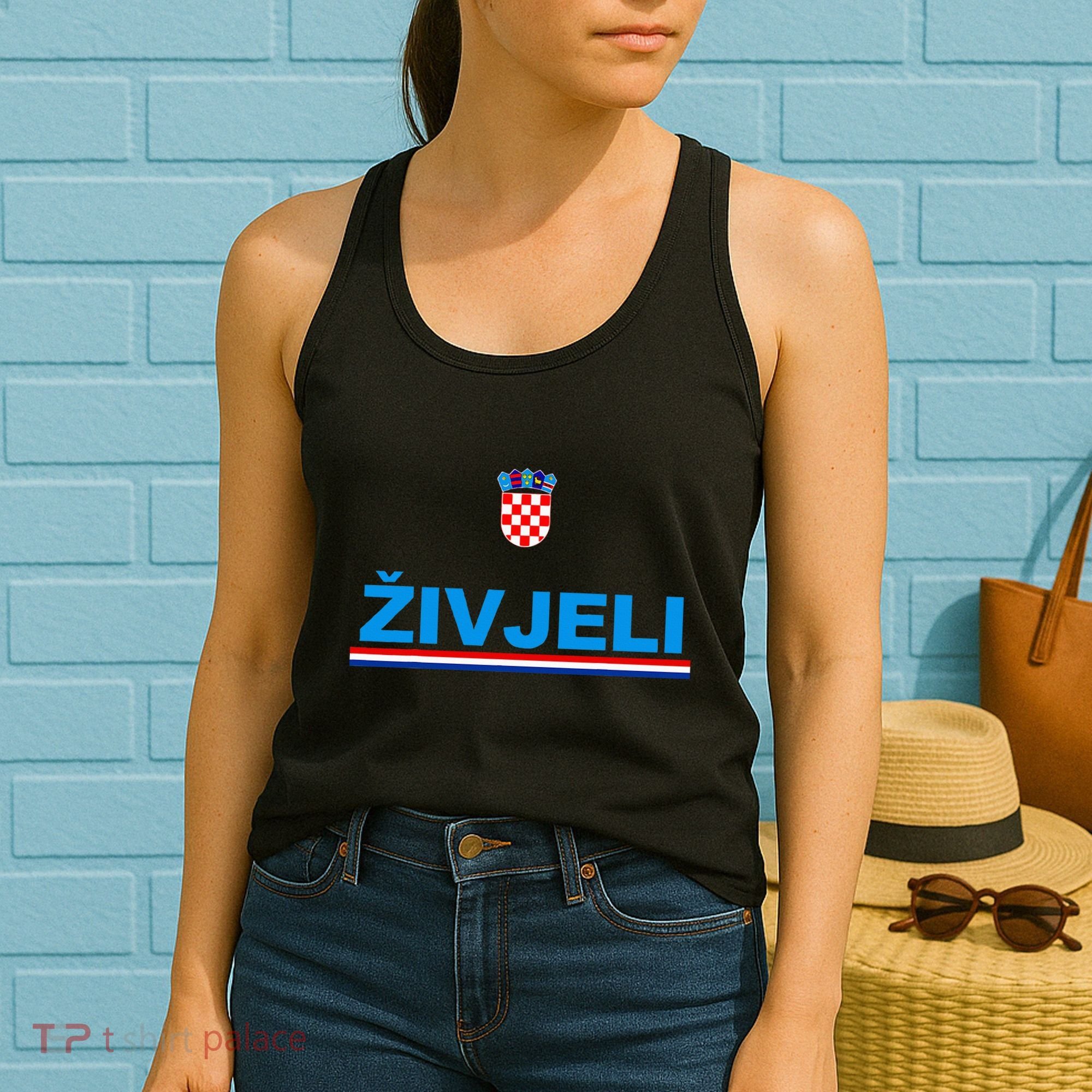 Zivjeli! Cheers In Croatian Funny Croatia Souvenir Women's Tank Top