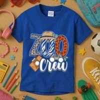Zoo Crew Leonard Safari Animal Kingdom Zoo Keeper Kids T-Shirt thumb 3