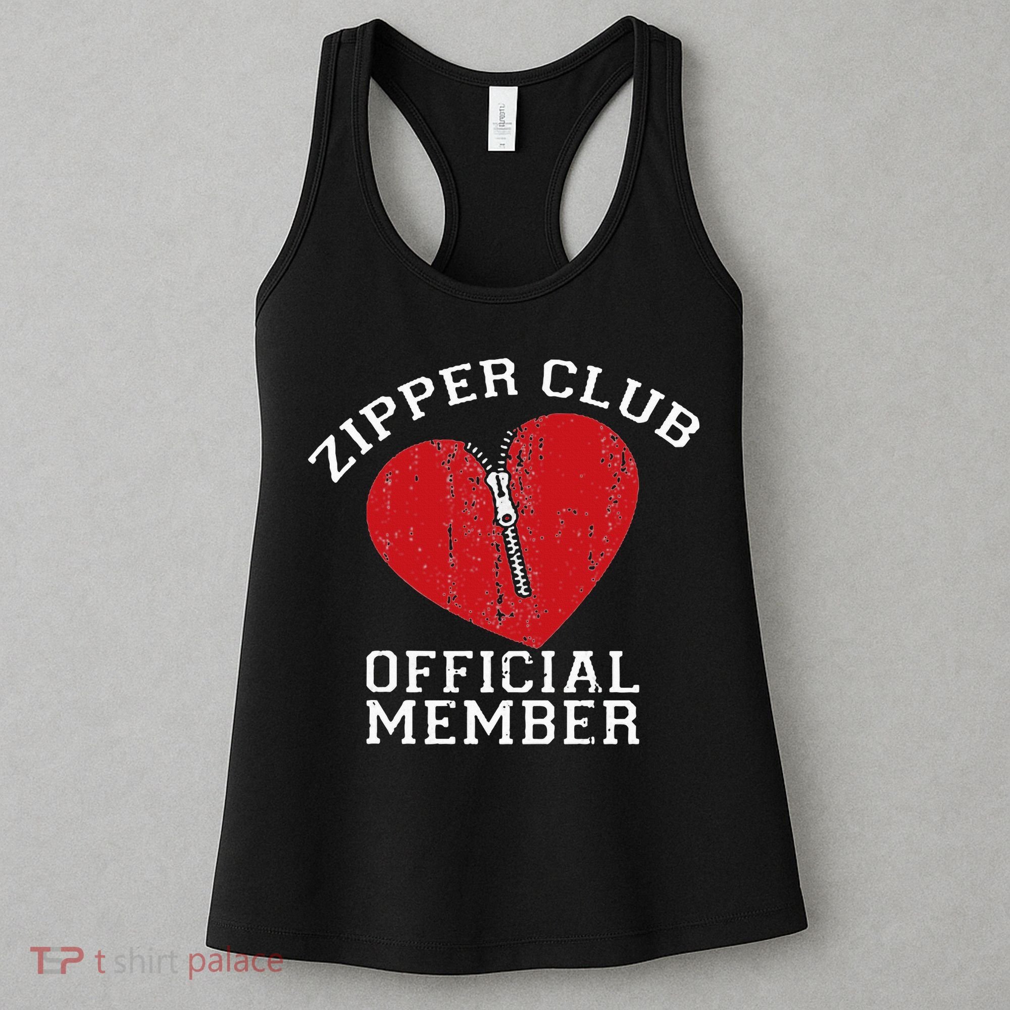 Zipper Club Open Heart Surgery Recovery Novelty Women's Tank Top