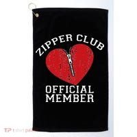Zipper Club Open Heart Surgery Recovery Novelty Golf Towel thumb 0