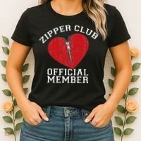 Zipper Club Open Heart Surgery Recovery Novelty Women's T-Shirt thumb 2