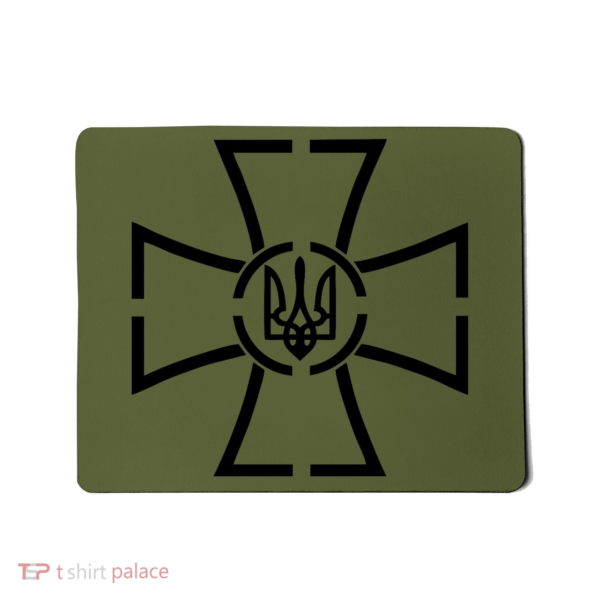 Zelensky Cross Speech Military Army Ukraine Coat Of Arms Mousepad