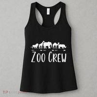 Zoo Crew Safari Animals Or Adults Zoo Group Teacher Women's Tank Top thumb 3